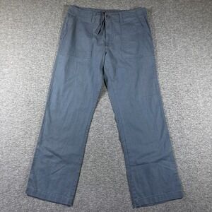 Y2K Old Navy Pants Mens Medium Blue Drawstring Waist Straight Leg Casual Resort